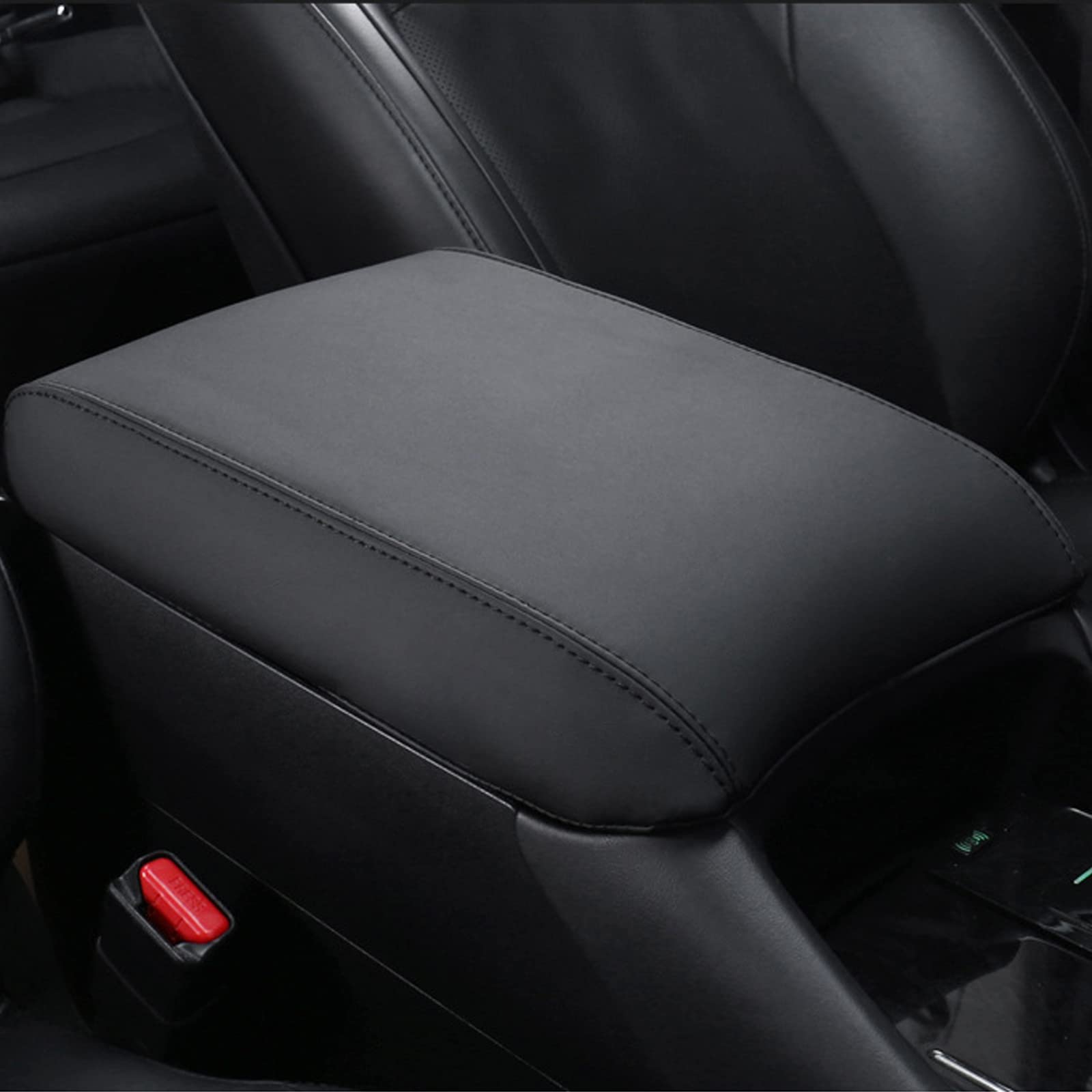Compatible with Toyota Alphard 30 Series Vellfire 30 Series (January 2015~Present) Armrest Cover Console Cover Dress Up Center Console Box (Black)