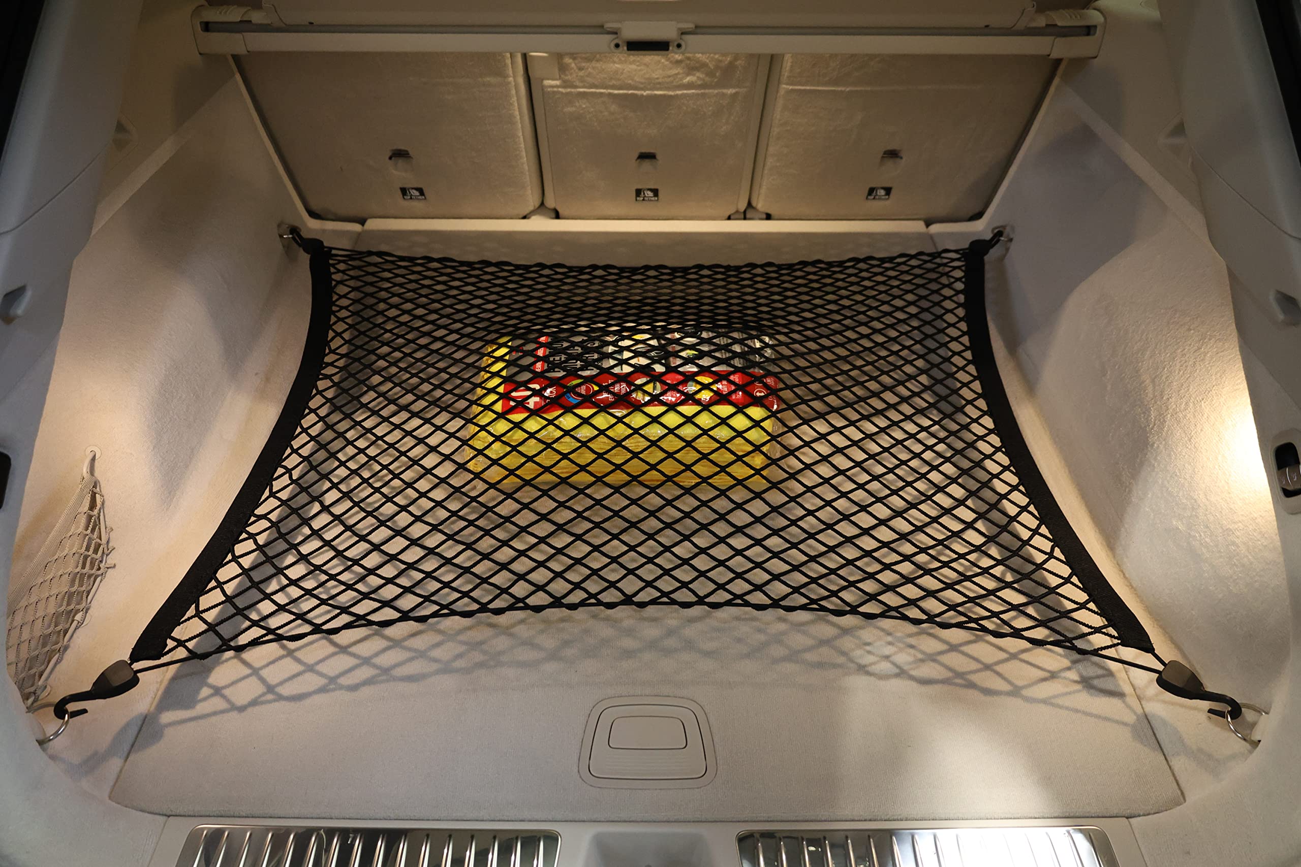 Floor Style Rubber Trunk Mesh Cargo Net for Mercedes-Benz EQS 450 4MATIC 580 2023 Premium Trunk Organizer and Storage SUV Cargo Net for Mercedes Benz EQS 450