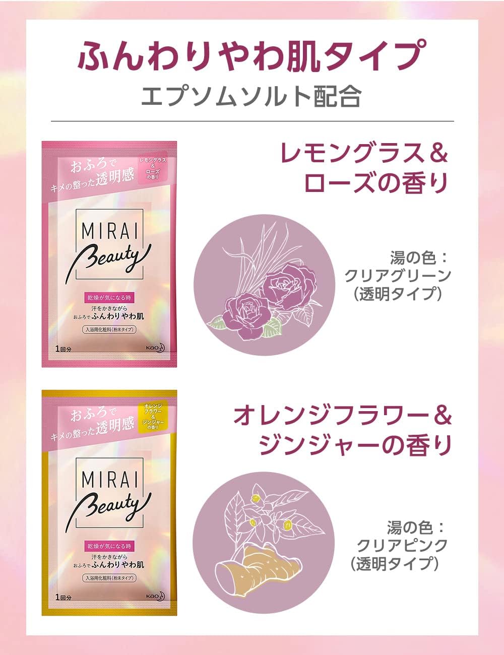MIRAI beauty Kao Bab Пробный набор ароматов MIRAI Beauty из 4 видов (1 упаковка × 4 вида), фото 4