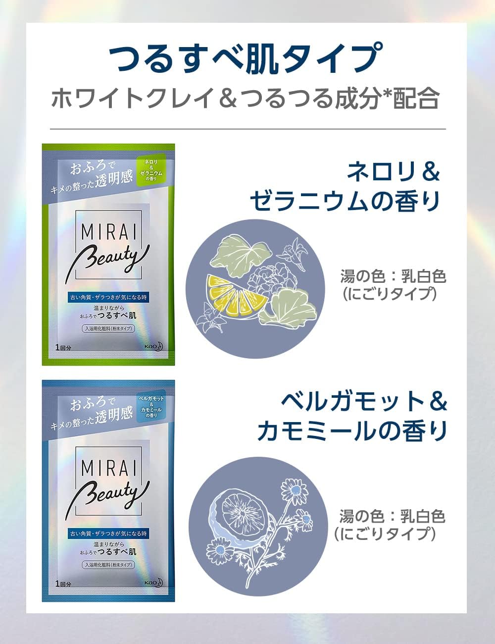 MIRAI beauty Kao Bab Пробный набор ароматов MIRAI Beauty из 4 видов (1 упаковка × 4 вида), фото 6