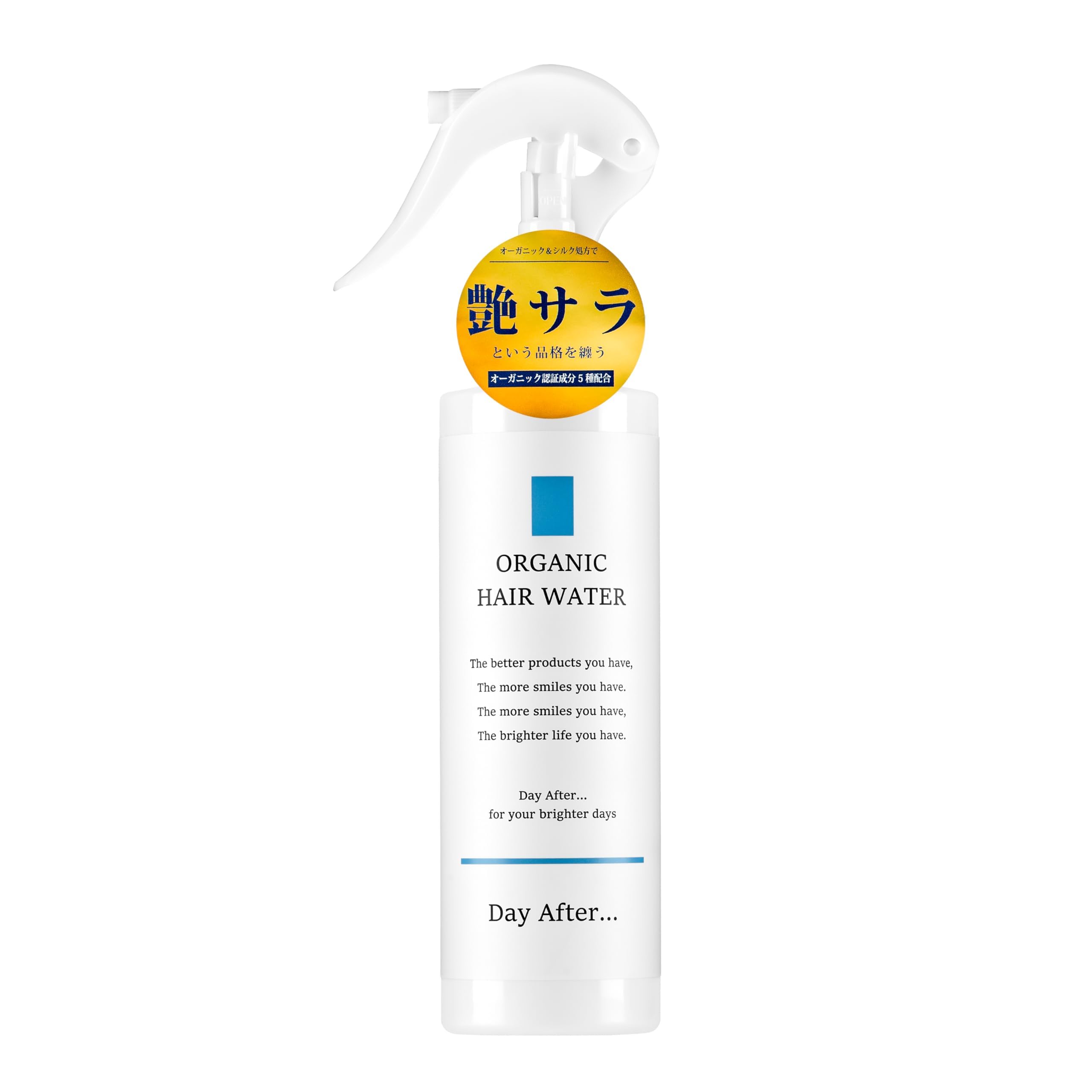 Triple Formula for Moisturizing, Repairing, and Quick-Drying Morning Hair Care] Anti-Frizz Water Organic Hair Mist Supreme Citrus Fragrance 200mL [Hair Water Developed by GMP-Certified Cosmetics 6.8 fl oz (200 ml) x 1
