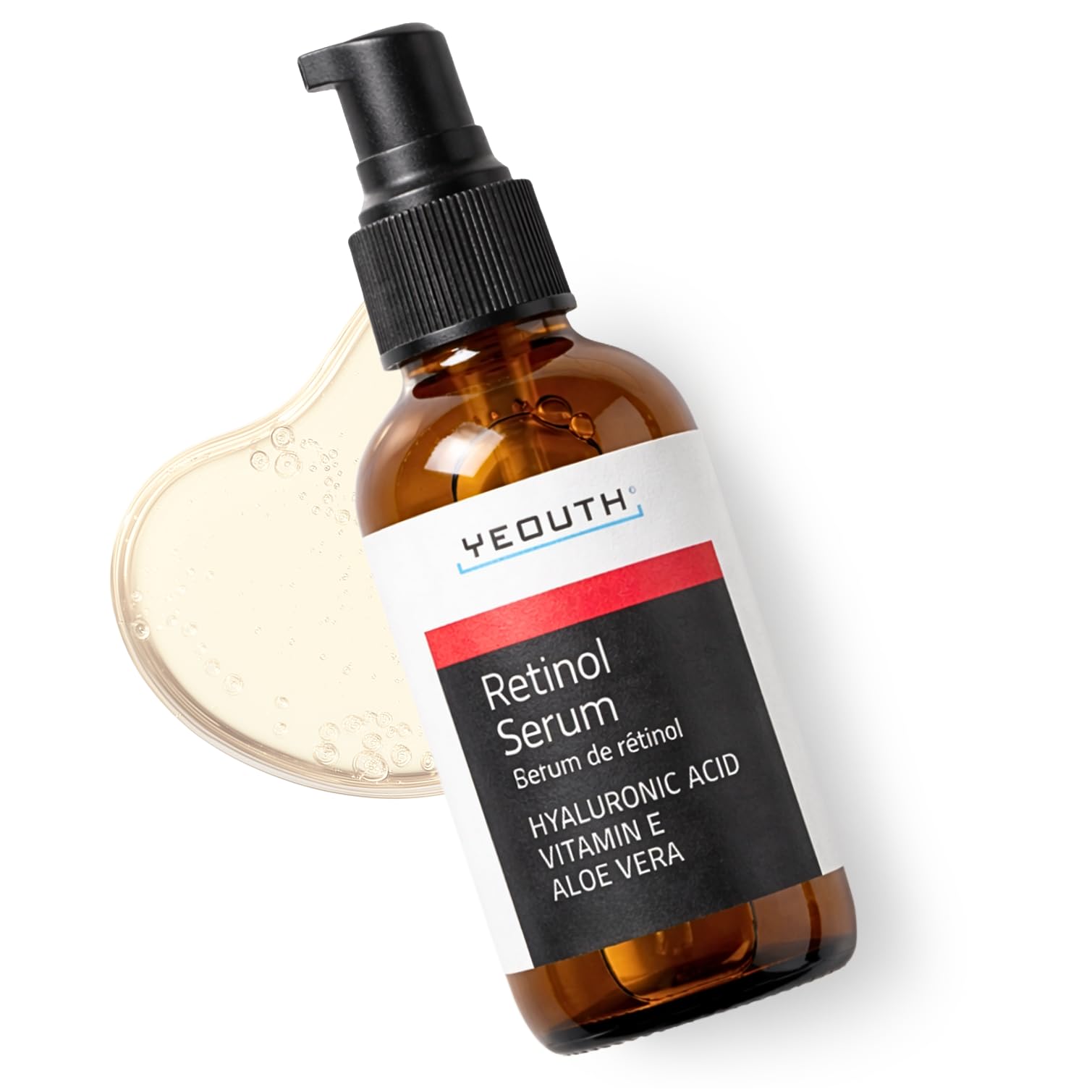 YEOUTH Retinol Serum, Tretinoin Serum for blemishes, Best Face Retinol + Vitamin E Serum, Great Combo with Vitamin C Serum, Retinol Serum for Men and Women 1oz[2] Retinol 1oz