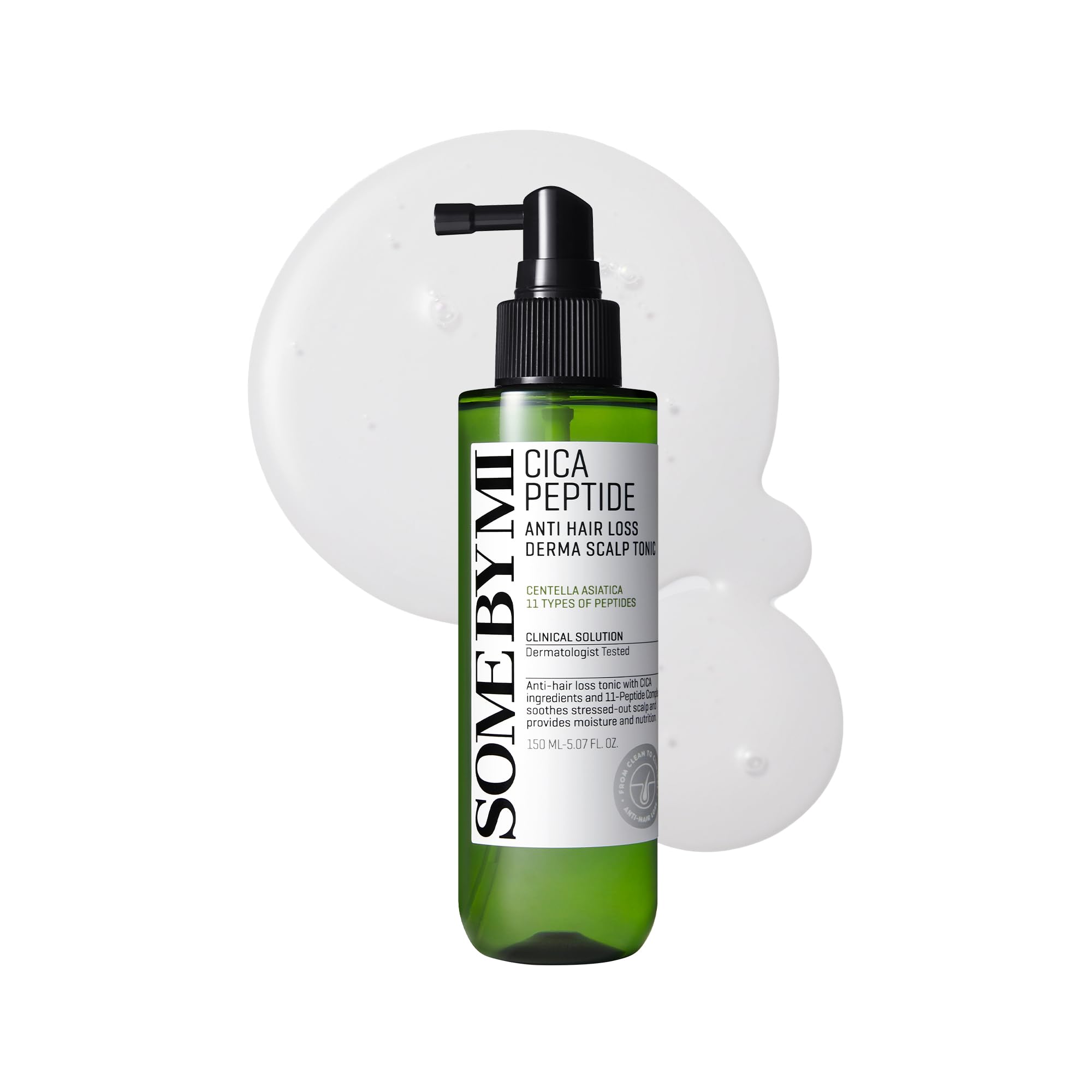 SOME BY MI Cica Peptide Anti-Hair Loss Derma Scalp Tonic 5.1 fl oz (150 ml) Single Item some by mi Hair Tonic Hair Growth Tonic Scalp Lotion Women's Spray Men's Menthol Moisturizing Herb Gray Hair ヘアトニック 1個