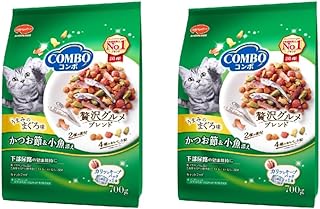 コンボ　キャットフード　まぐろ味・かつお節・小魚添え　700g　(×2個)　(まとめ買い)　【国産】【小分け】【トッピング】