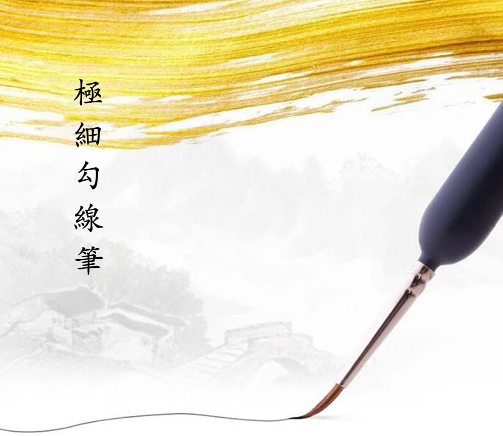 Кисть GOOCHI line brush кисть для лица 6 шт компл ультратонкая кисть акварельная кисть для рисования маслом кисть для рисования тушью Акварельная деталь пластиковая модель кисть для рисования акриловая кисть, фото 4