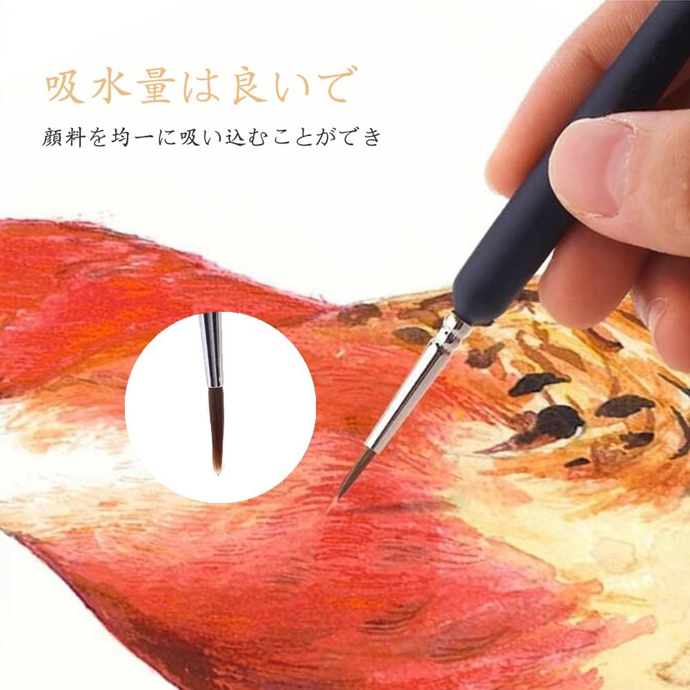 Кисть GOOCHI line brush кисть для лица 6 шт компл ультратонкая кисть акварельная кисть для рисования маслом кисть для рисования тушью Акварельная деталь пластиковая модель кисть для рисования акриловая кисть, фото 5