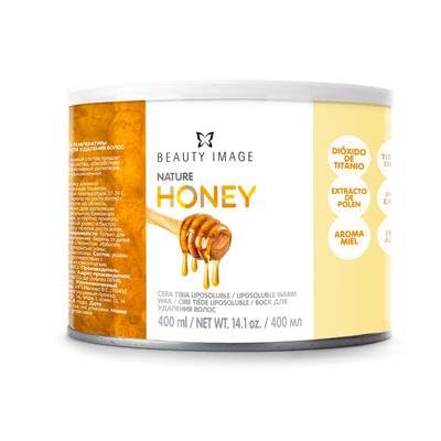 Beauty IMAGE Strip Wax Honey Honey 13.5 fl oz (400 ml) (Milky Yellow) (1 Can)