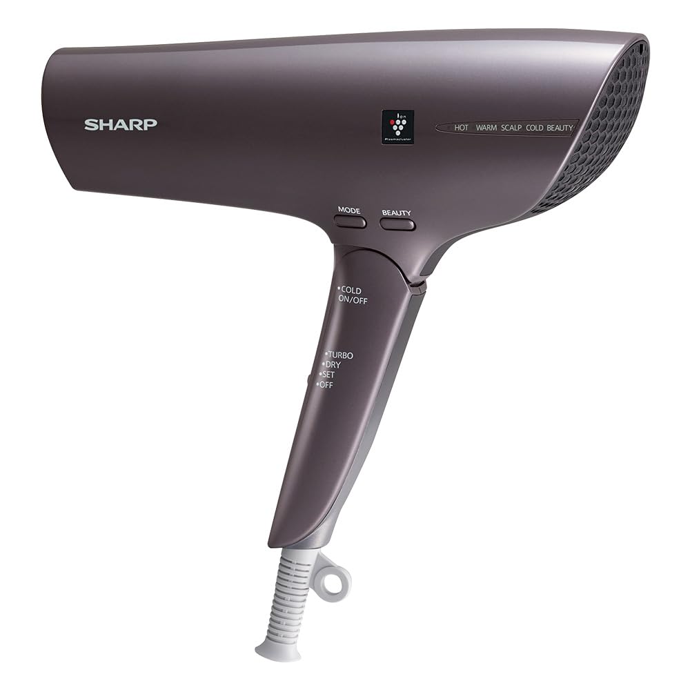 Sharp IB-NP9-V Plasmacluster Beauty Dryer, Purple, Quick Drying, Low Temperature, High Airflow, Static Elimination