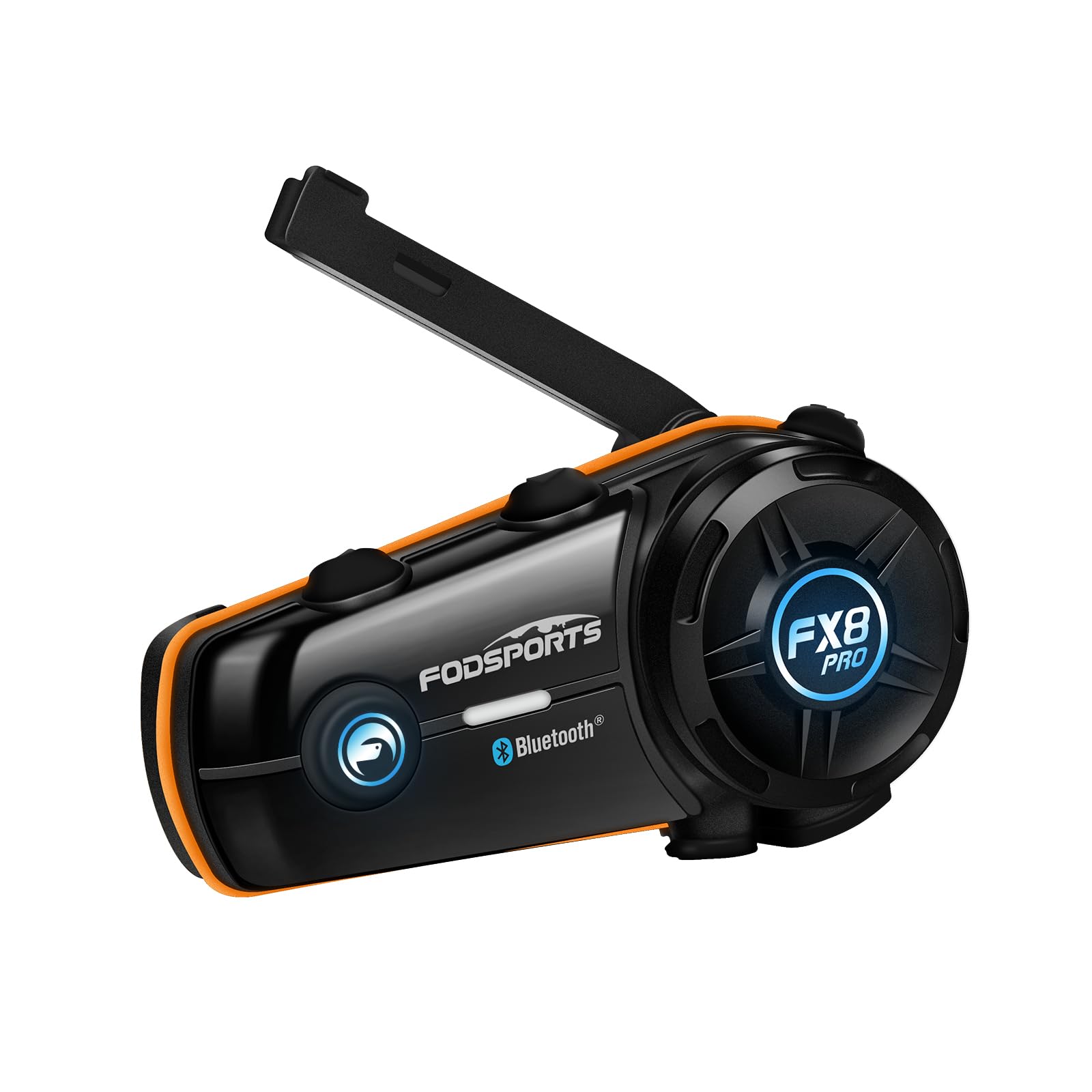 Fodsports Bike Intercom FX8 PRO Music While Talking 10-Person Simultaneous Call Dual Chip Sound Quality Evolution Connectable with Other Intercoms Automatic Communication Recovery with FM Music 1台