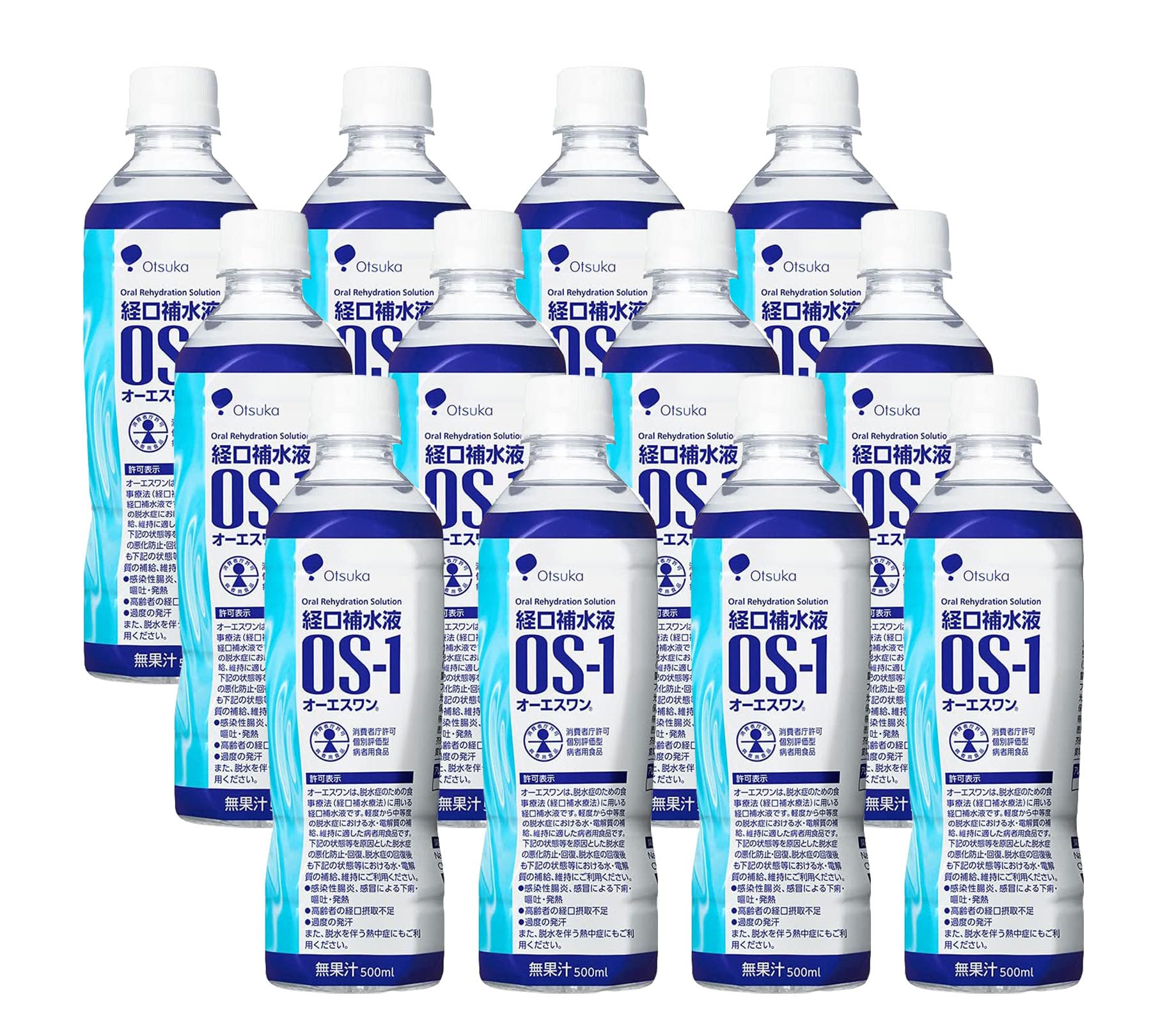 OS-1 Oral Rehydration Solution, 16.9 fl oz (500 ml) x 12 Bottles