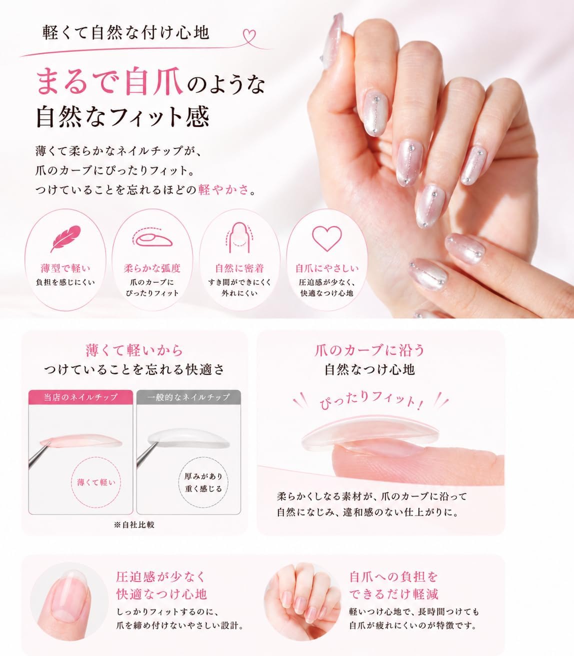 Типсы для ногтей SoraraBeauty 100% ручной работы Just Stick Nail Gel Nail Seal Self Nail Sticker Home Nail Design Self Nail Серия SS (SS4, M) SS4 M, фото 5