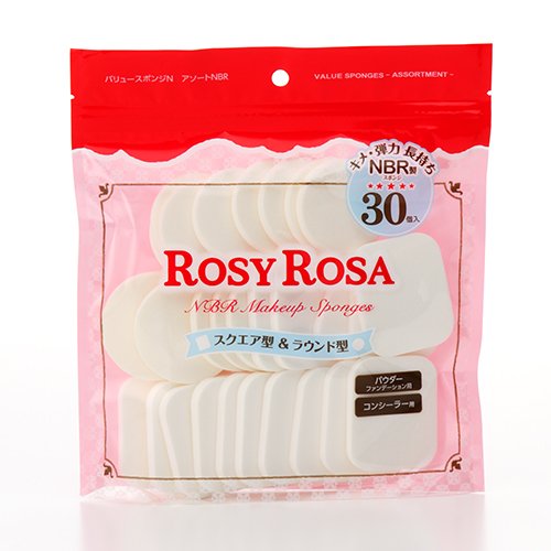 Rosy Rosa Value Sponge N Assorted NBR 30P 30個 (x 1)