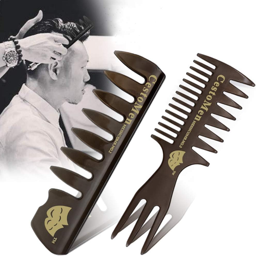 Vintage Style Wide Comb 2-Piece Comb 1