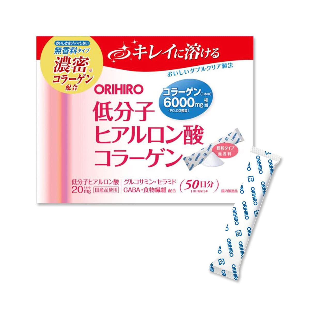 Hyaluronic Acid Collagen, 0.16 oz (4.5 g) Sticks x 50
