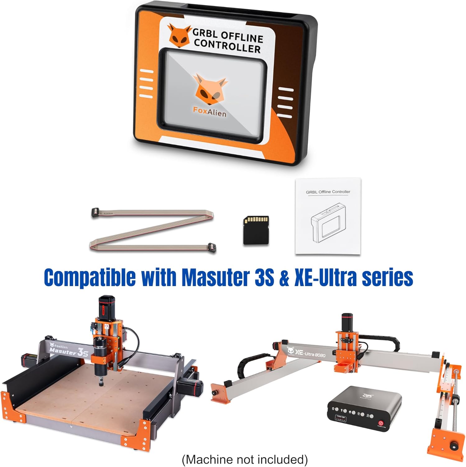 Автономный контроллер FoxAlien CNC с сенсорным ЖК-дисплеем GRBL Control Автономный модуль управления для фрезерного станка с ЧПУ FoxAlien Masuter 3S | FoxAlien Masuter Pro Max, 3S, XE-Ultra 8080, для основного фрезерного станка с ЧПУ., фото 8