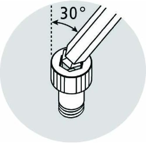 Длинный шестигранный ключ с накаткой PB SWISS TOOLS 3212L-6 с шариком, 0,2 дюйма (6 мм) 6 мм, фото 2