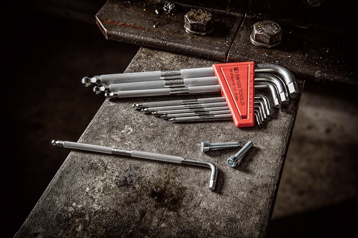 Длинный шестигранный ключ с накаткой PB SWISS TOOLS 3212L-6 с шариком, 0,2 дюйма (6 мм) 6 мм, фото 5