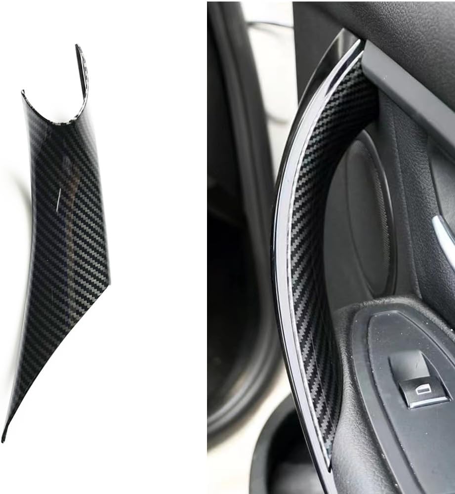 Подходит для дверной ручки BMW F30 F32, BMW 3 серии 2012-2018320/328/330/335/428/435 тяга двери автомобиля (передняя дверь 2, задняя дверь 2, карбоновая), фото 4