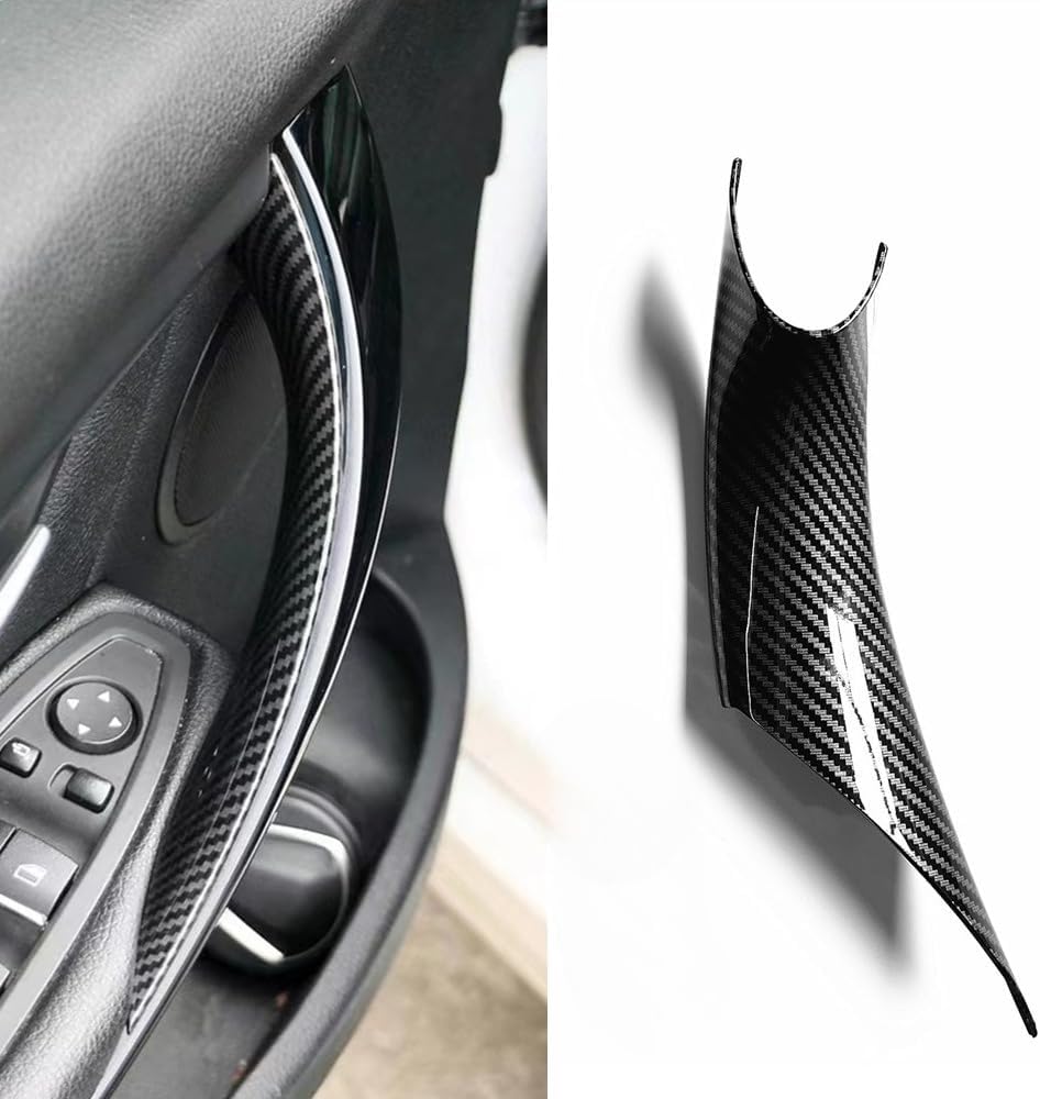 Подходит для дверной ручки BMW F30 F32, BMW 3 серии 2012-2018320/328/330/335/428/435 тяга двери автомобиля (передняя дверь 2, задняя дверь 2, карбоновая), фото 5