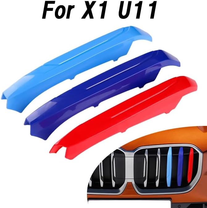 Накладка на переднюю решётку для BMW X1 U11, новая модель, 3 цвета, аксессуары, детали для замены, фото 2