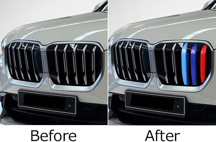 Накладка на переднюю решётку для BMW X1 U11, новая модель, 3 цвета, аксессуары, детали для замены, фото 3