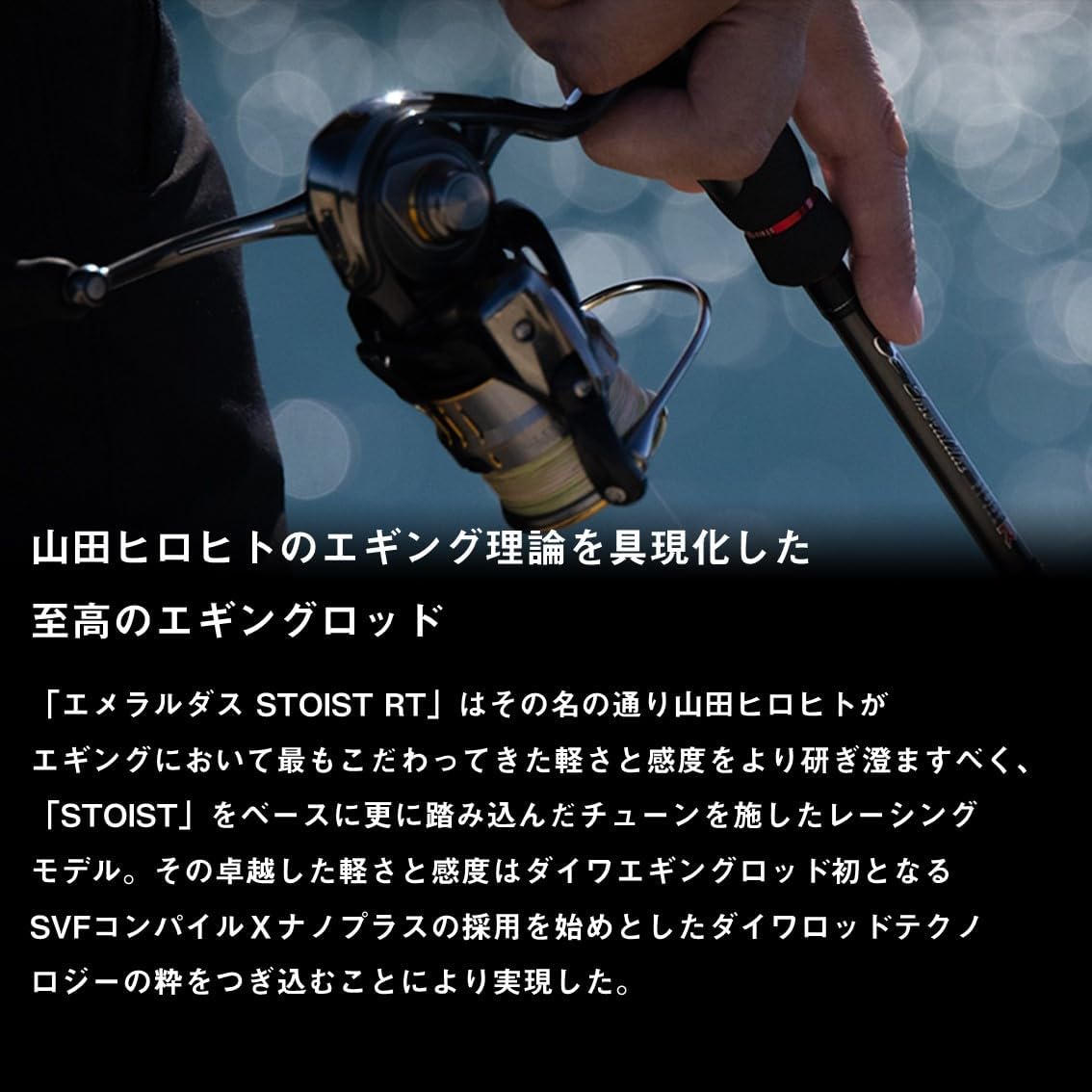 Удилище для взбивания яиц DAIWA EMERALDAS STOIST RT (Изумруд ДАС СТОИСТ РТ) с направляющей/шпоном, фото 3