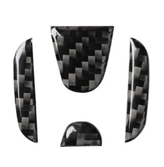 Honda N-BOX NBOX N BOX N BOX JF3 JF4 N Series N-WGN N-ONE N-VAN Steering Wheel Emblem Sticker carbon black