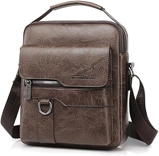 Cociliye ショルダー メンズ【way 斜めがけ ハンド 肩がけ】肩掛けカバン 縦型 メッセン PU レザー 小さめ ビジネス 出張斜め掛け 多機能 防水 軽い カジュアル 通学 通勤 出張 旅行 紳士用 男性用