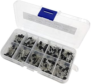 200PCS 10値トリオードトランジスタキットS8050 S8550 S9012 S9013 S9014 2N3904 2N3906 C1815 A1015 MJE13001トランジスタアソートキット+プラスチックボックス
