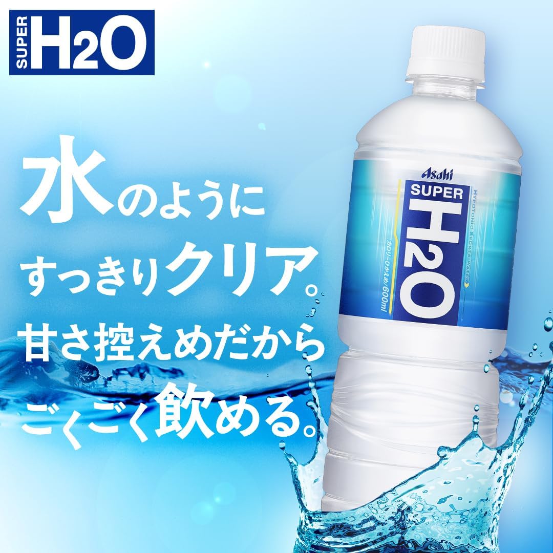 Asahi Beverage Super H2O 20,3 жидких унции (600 мл) х 24 бутылки (для предотвращения теплового удара), фото 3