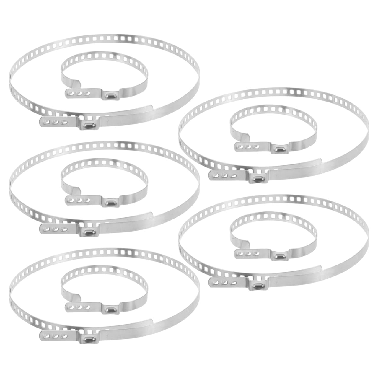 5 Pairs Adjustable Stainless Steel Drive Shaft Boot Clamps for Small Large Joints Heavy Duty Truck Axle Boot Band Clamps Pair