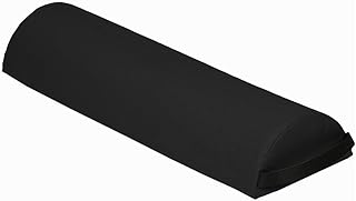 6" Diameter Deluxe Oversized Massage Table 25" Half Bolster - Charcoal Black