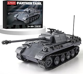 パンサーV戦車 第二次世界大戦 ミリタリーパンツァーV戦車ビルディングブロックセット 第二次世界大戦 陸軍戦車モデルおもちゃ 大人へのギフトに (1,180ピース)