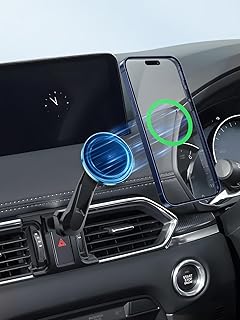 【BIXUAN】マツダ CX-5 KF系/CX-8 スマホホルダー[延長アーム]マグネット 携帯ホルダー CX5/CX8専用 | 車載ホルダー 車種専用 超強磁力 360度回転 スマホ置き マホスタンド Mazda cx5 cx8 アクセサリー