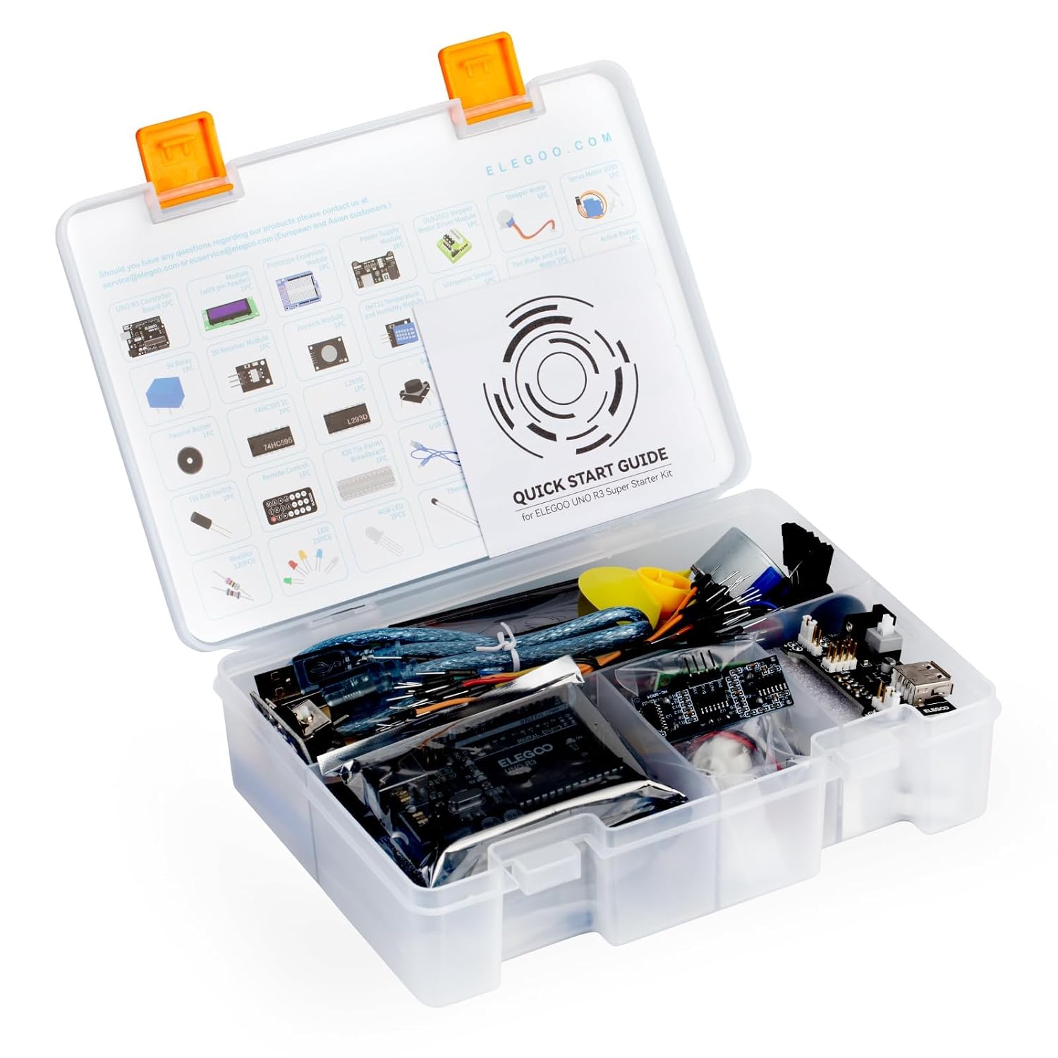 Стартовый комплект ELEGOO UNO R3 для Arduino, совместимый с mega2560 r3 nano, с руководством по повышению уровня [Товары для параллельного импорта], фото 2