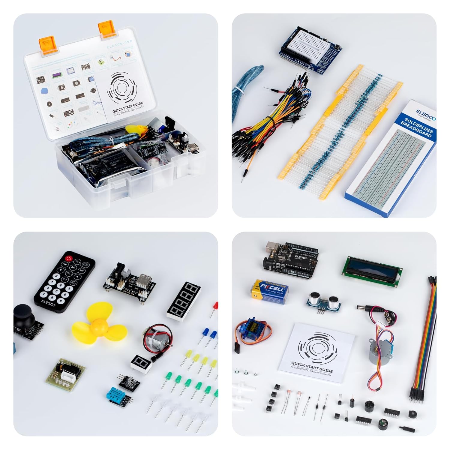 Стартовый комплект ELEGOO UNO R3 для Arduino, совместимый с mega2560 r3 nano, с руководством по повышению уровня [Товары для параллельного импорта], фото 3