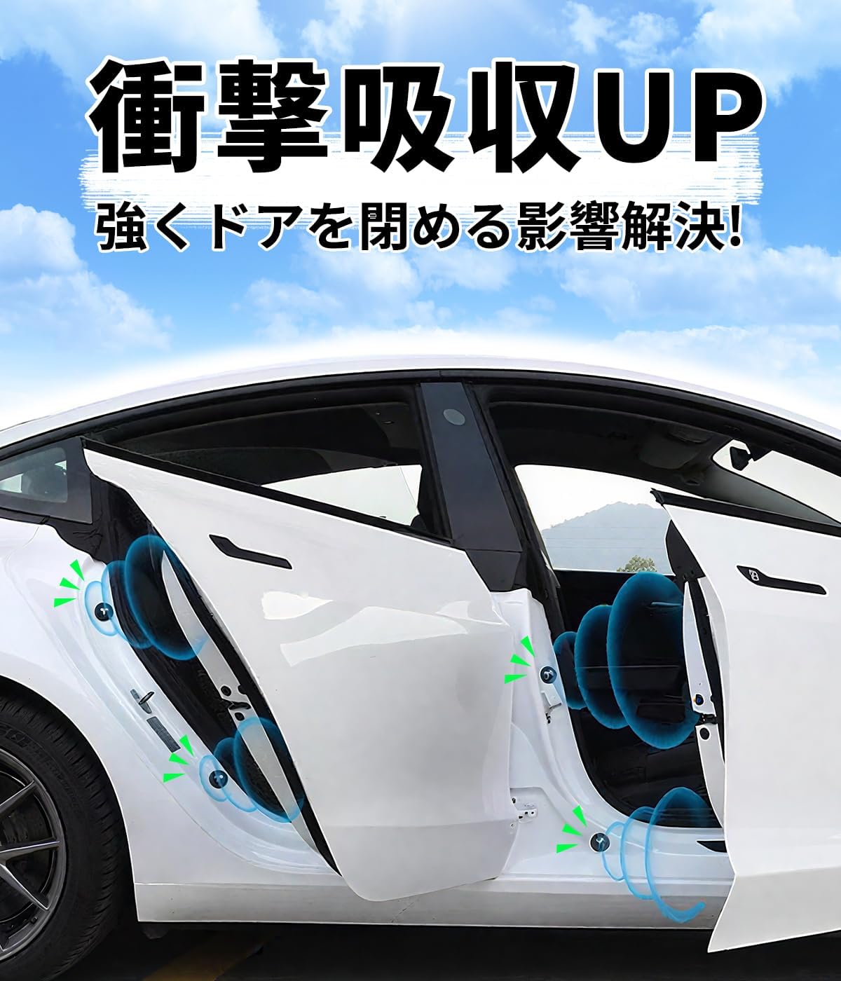 Эксклюзивный амортизатор двери автомобиля N-ONE Новый нет jg jg3 rs Специальные детали для улучшения звука при закрытии автомобиля Предотвращение столкновений резиновая подушка для предотвращения царапин на автомобиле буферное уплотнение двери 8 штук деталей интерьера Автомобильные принадлежности Аксессуары, фото 2