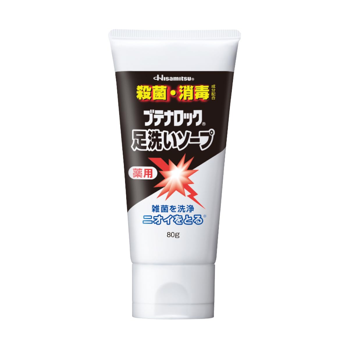 Hisamitsu Pharmaceutical Butena-Lock Foot Wash Soap, 2.8 oz (80 g) (Quasi-Drug) 80g 2.8 oz (80 g) Foot Wash
