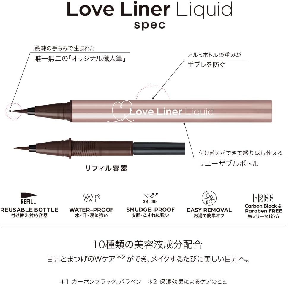 Жидкая подводка для глаз LoveLiner Love Liner R5 (темно-коричневая), фото 4