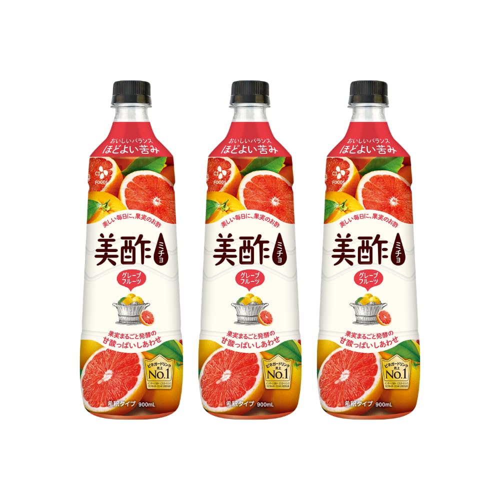 Outlet, Beautiful Vinegar (Micho), Diluted Type, Grapefruit Flavor, 30.4 fl oz (900 ml) (3 Bottles) Micho