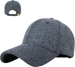 Ｗ＆Ｃ キャップ メンズ 大きいサイズ つば長 深め ウール フェルト サイズ調整可 軽い 秋 冬用 無地 シンプル ユニセックス おしゃれ ギフト アウトドア カジュアル 防寒 吸湿発熱 帽子 男女兼用