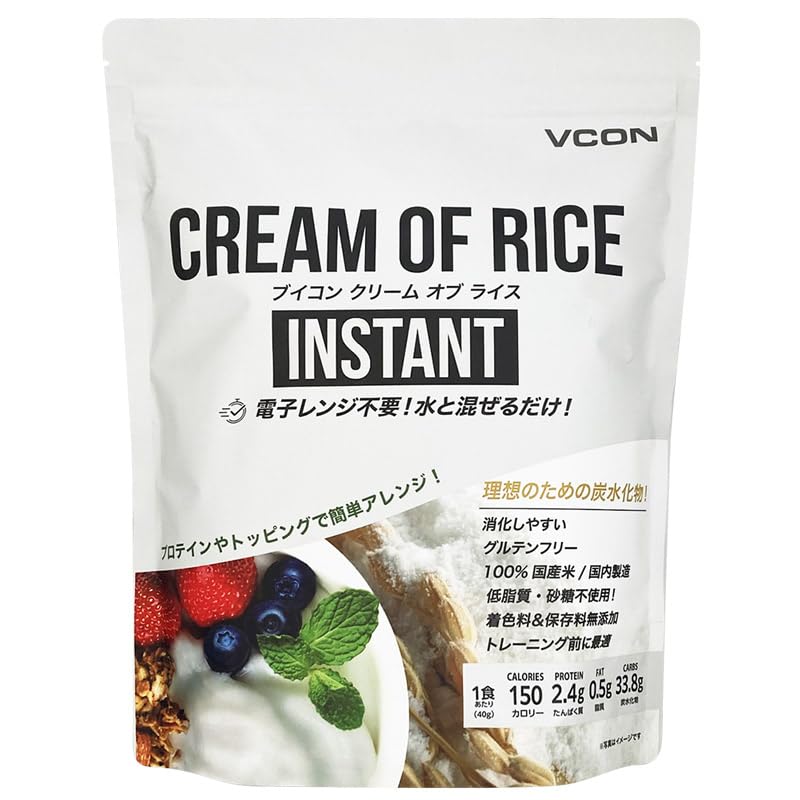 VCON Cream Oblice Easy Carbohydrates, 2.2 lbs (1 kg), Uses 100% Domestic Rice, Coloring, Preservatives, No Additives, Made in Japan, Muscle Training, No Heating Required, No Cooking Required, Weight 1kg