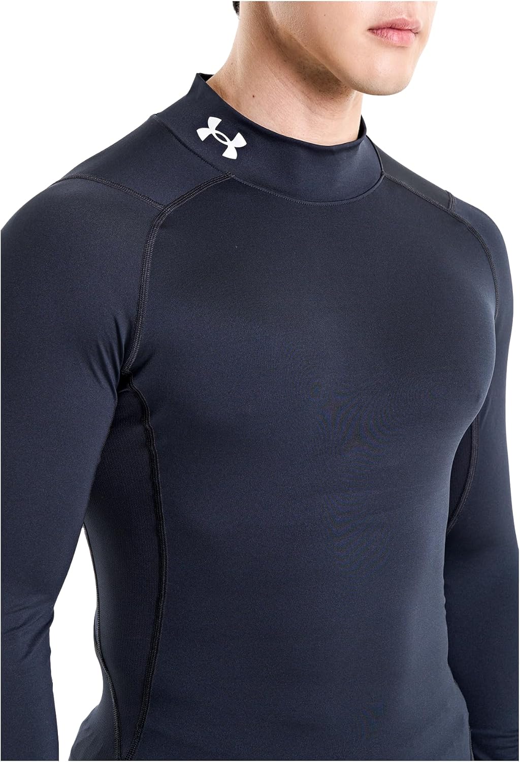 Мужская базовая рубашка Under Armour Base Layer UA Heat Gear Armour Compression с имитацией рубашки с длинным рукавом, фото 3