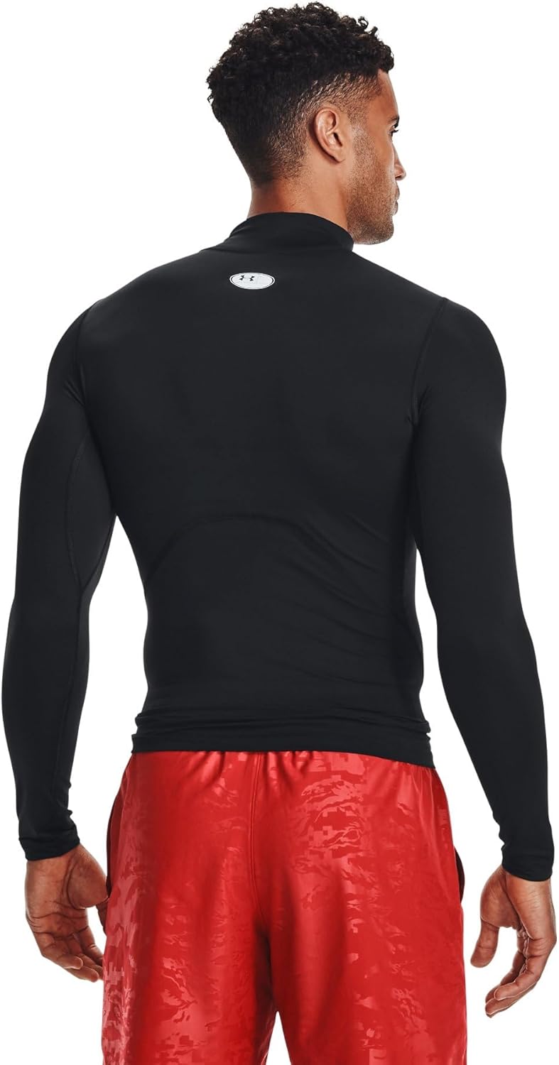 Мужская базовая рубашка Under Armour Base Layer UA Heat Gear Armour Compression с имитацией рубашки с длинным рукавом, фото 8