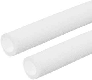 PATIKIL フォームチューブ 2ロール 全長2m 外径38mm 内径28mm パイプ 断熱材 シーリングストリップ 隙間 ジョイント 保護 家庭用 建設用 自動車用 ホワイト