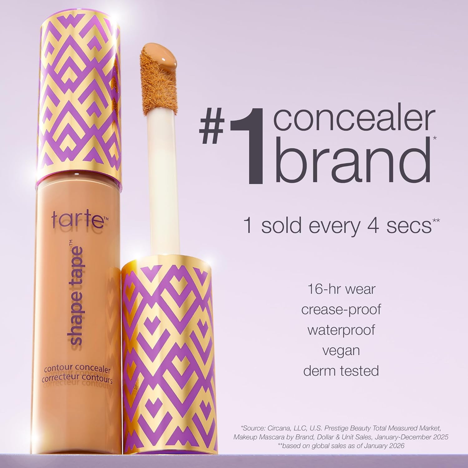 Консилер TARTE Double Duty Beauty Shape Tape для контуринга, оттенок Light-Medium (для светлой и средней кожи с розовым подтоном), фото 8