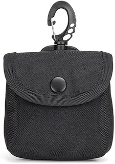 ミニ 小銭入れ ミリタリー Edc ポーチ フック付き タクティカルポーチ アウトドア 狩猟 キャンプ ハイキング トレッキング用 1pc アウトドアツール収納ウエストバッグ小銭入れ (ブラック) [並行輸入品]