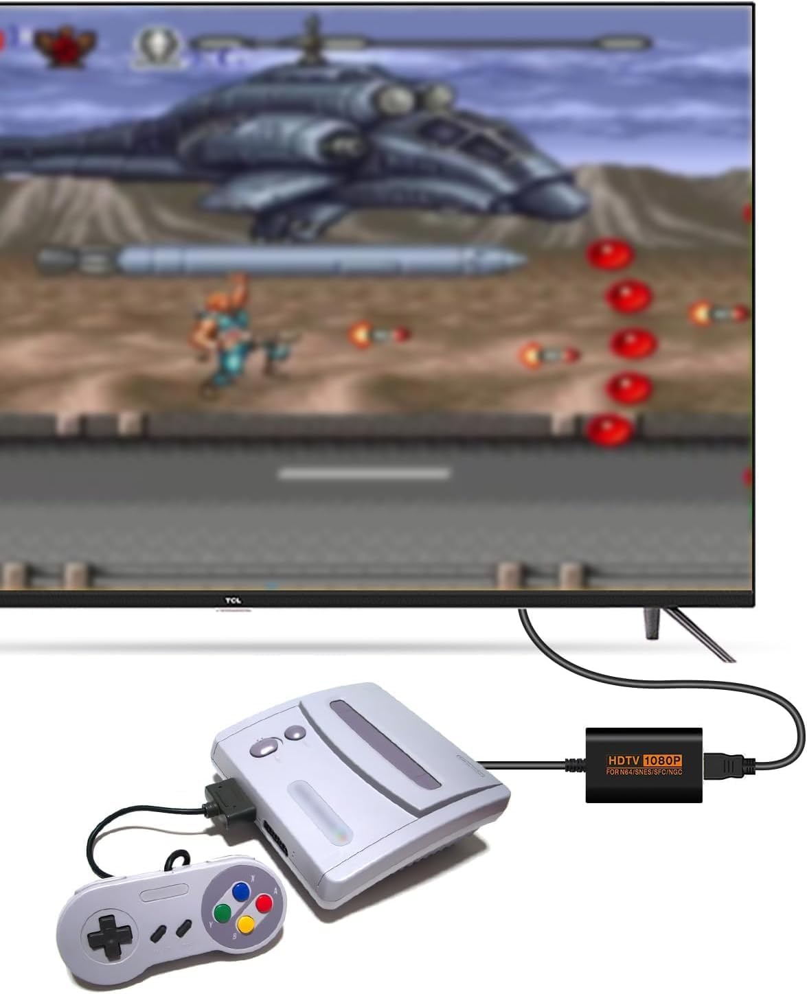 N64 HDMI Конвертер Адаптер 720p Вывод игрового видео на HDMI Поддержка SFC / Game Cube Retro Game Video Converter (с кабелем), фото 6