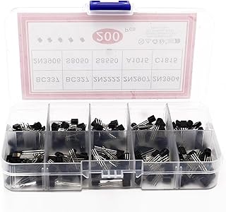 200個 トランジスタセット 三極管 10種類 パワートランジスタ TO-92 BC337 BC327 2N2222 2N2907 2N3904 2N3906 S8050 S8550 A1015 C1815 収納ケース付き