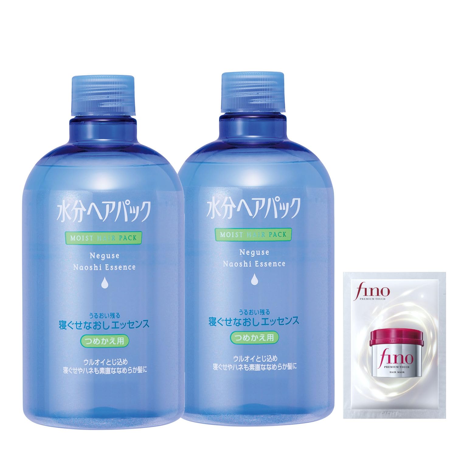 【Bulk Purchase】Moisture Hair Pack Anti-Frizz Essence Refill × 2 + Bonus Damage Moisturizing Repair Cuticle Damage Rinse-off Free Anti-Tobacco Odor Prevention Refills x 2